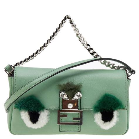 fendi mini baguette women|fendi micro monster baguette.